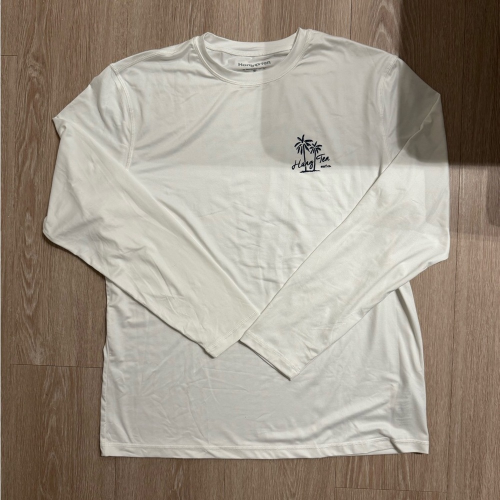 Hang Ten Surf & Co. Dri-Fit White Long Sleeve Shirt